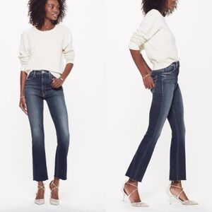 NWT - MOTHER DENIM Hustler Ankle Fray in On The Edge Wash Size 26